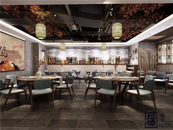 中式餐廳設計裝修效果圖 中式餐廳設計裝修效果圖
