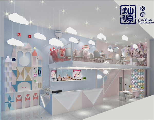 20平米奶茶店裝修技巧效果圖 20平米奶茶店裝修技巧效果圖