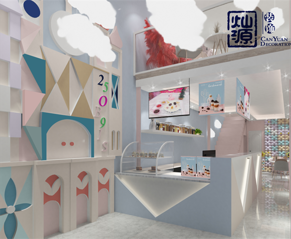 20平米奶茶店裝修技巧效果圖 20平米奶茶店裝修技巧效果圖